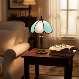 AZURIA | LAMPE EN VERRE BLEU LUXUEUX