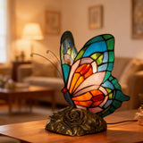 Manon - Lampe en verre faite à la main avec un papillon