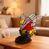 Sophie - Lampe de table colorée avec motif de papillon