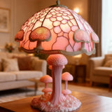 Jean - Lampe de table rose avec effet de lumière délicate
