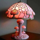 Jean - Lampe de table rose avec effet de lumière délicate