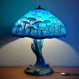 Julien - Lampe de bureau bleue avec une ambiance mystique